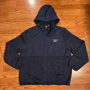 Reebok Navy Hooded Jacket size XL